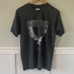 Anine Bing Charcoal Graphic Tee